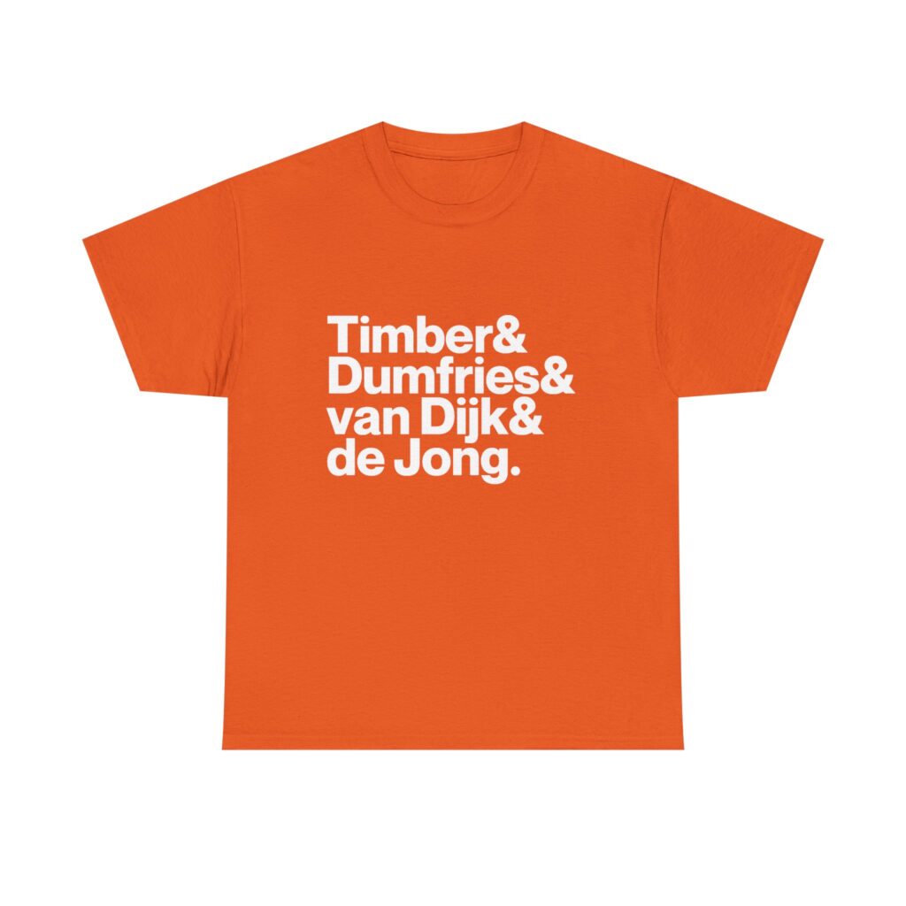 Netherlands World Cup 2026 Shirt - Van Dijk, Dumfries, De Jong, Timber