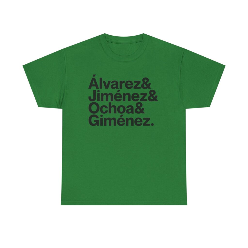 Mexico World Cup 2026 Shirt - Giménez, Jiménez, Álvarez & Ochoa