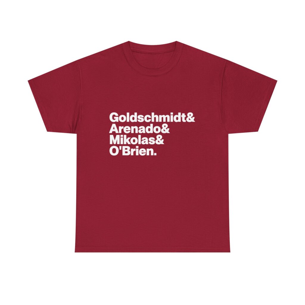 St. Louis Cardinals Shirt - Goldschmidt, Arenado, Mikolas, Walker | MLB Baseball Tee 2026