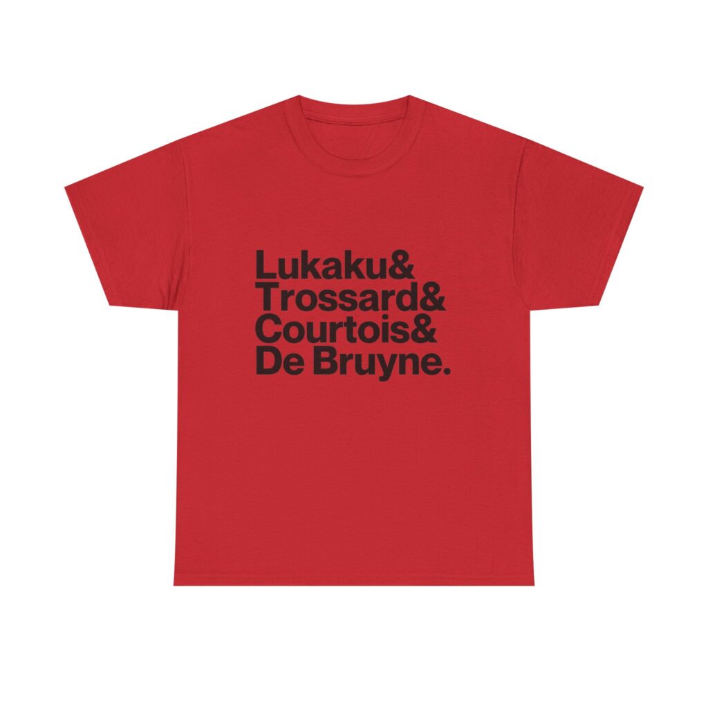 Belgium World Cup 2026 Shirt - De Bruyne, Lukaku, Courtois, Trossard