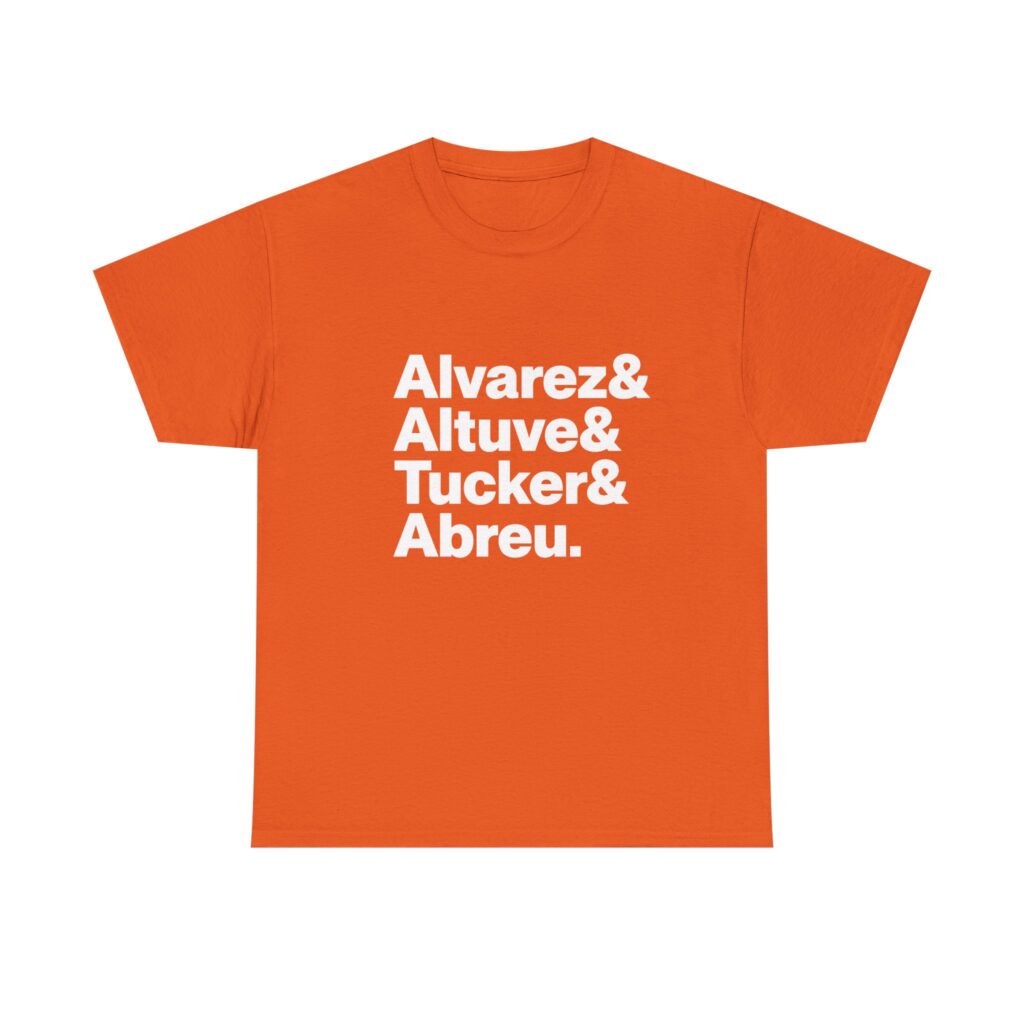 Houston Astros Shirt - Alvarez, Altuve, Tucker, Abreu | MLB Baseball Tee 2026
