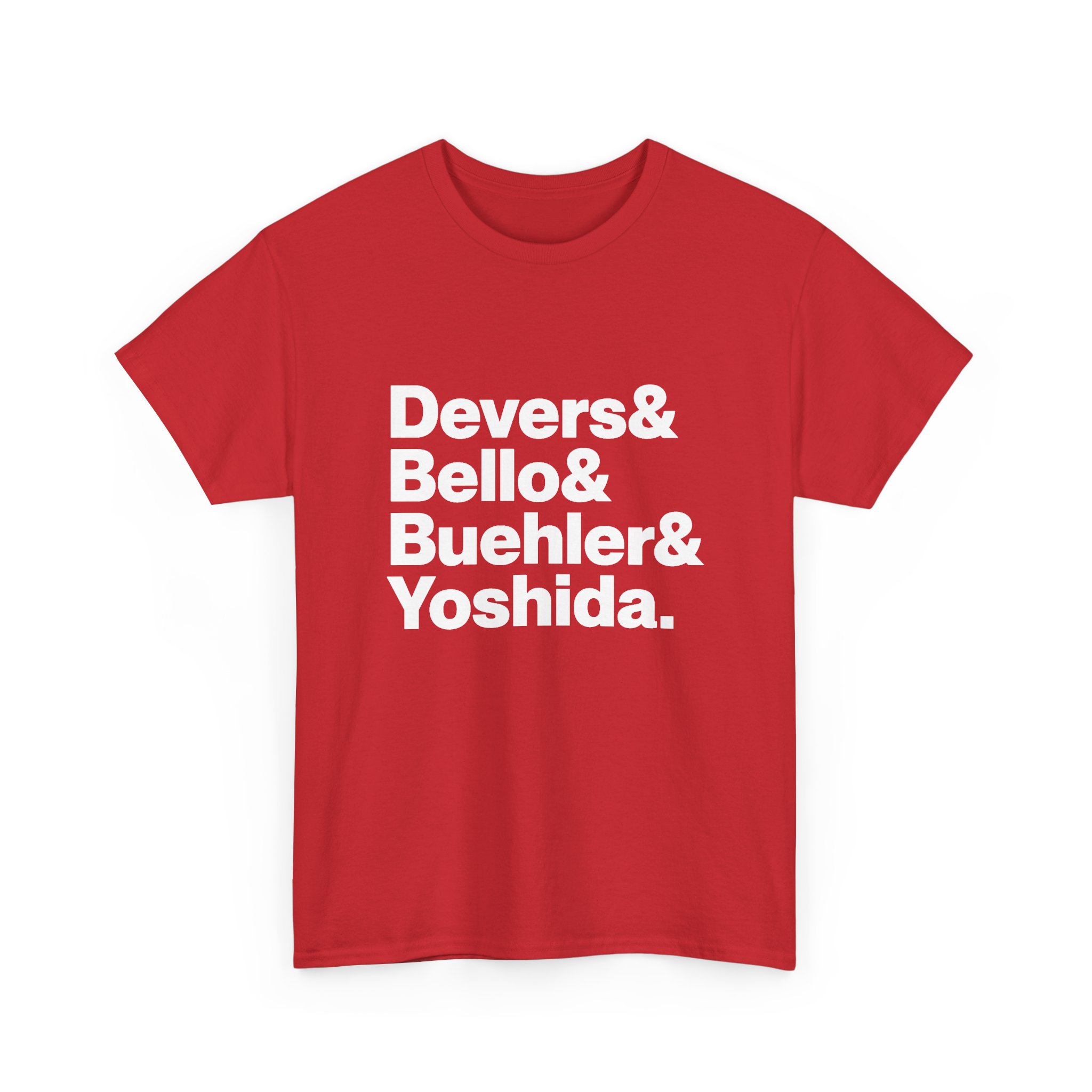 Boston Red Sox Shirt - Devers, Bello, Buehler, Yoshida | MLB Baseball Tee 2026 - Image 3