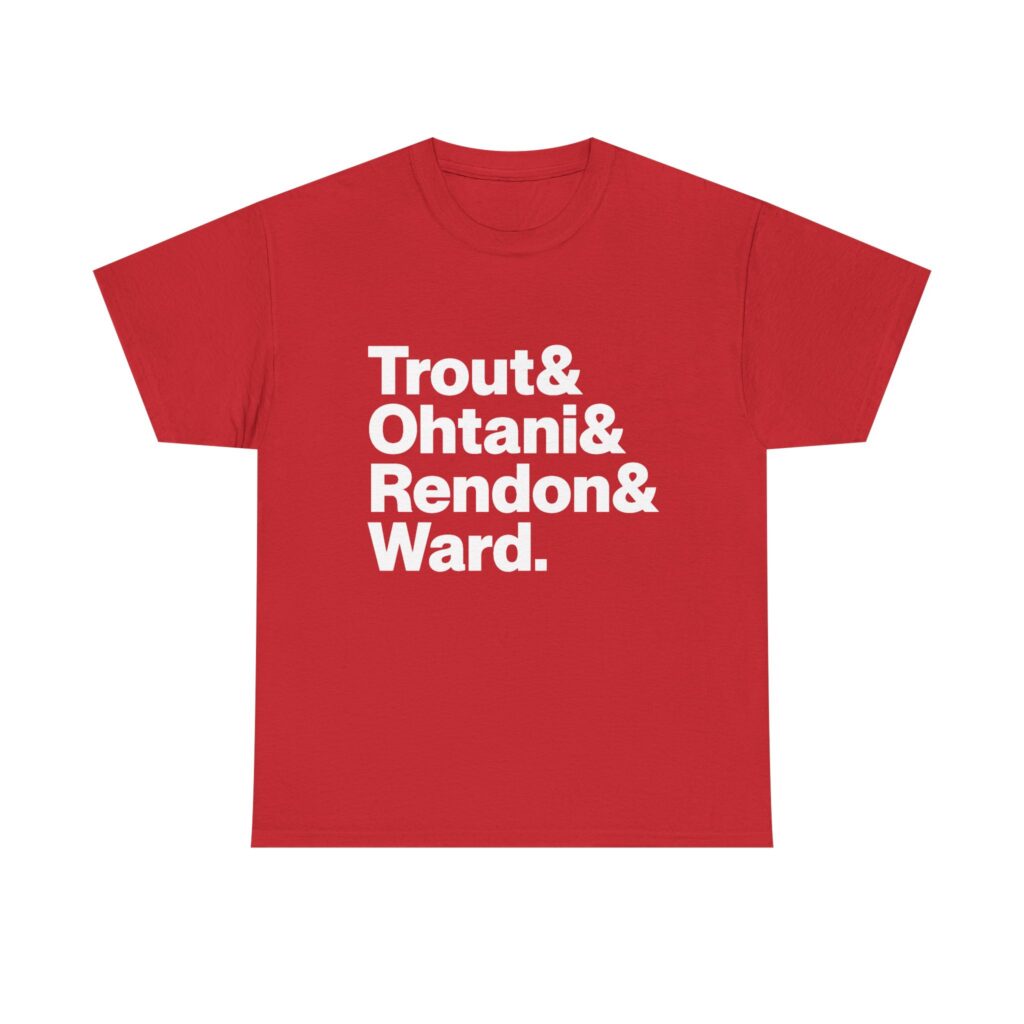 Los Angeles Angels Shirt - Trout, Ward, Neto, Soriano | MLB Fan Tee 2026